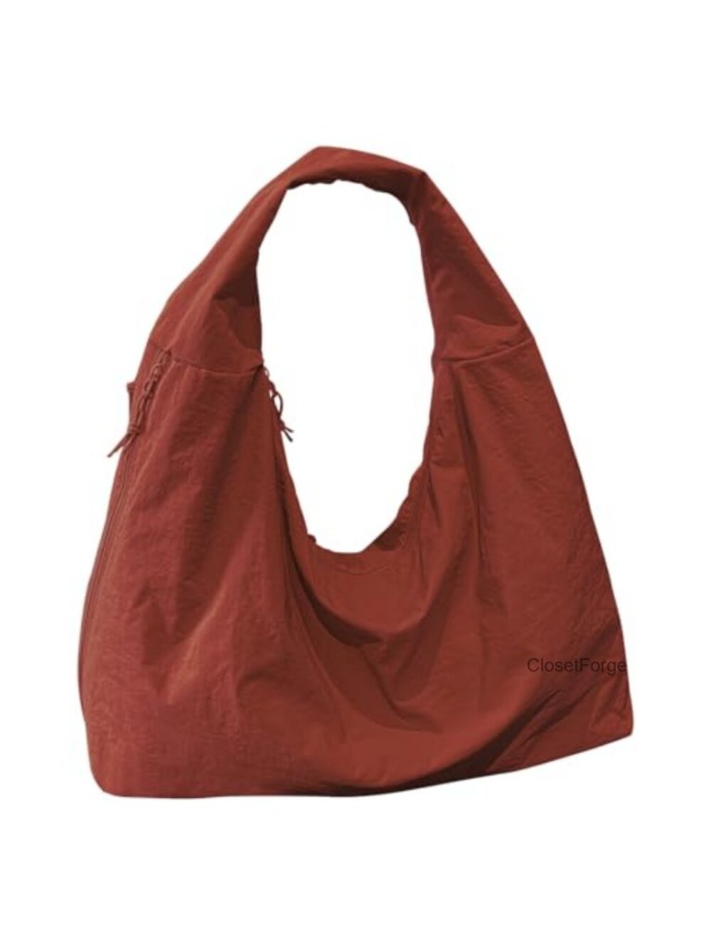 Slouchy Nylon Hobo Bag for Women Large Tote Shoulder Travel Gym Beach